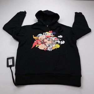 NWT Kith x Looney Tunes Merrie Melodies Hoodie‎ Men's Size X-Small Black